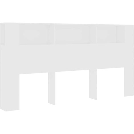 Maison Exclusive - Mueble cabecero blanco 200x18,5x104,5 cm (1/5)