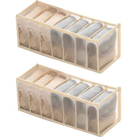 2 Organisateurs Tiroir Pliables pour Chaussettes (1/5)
