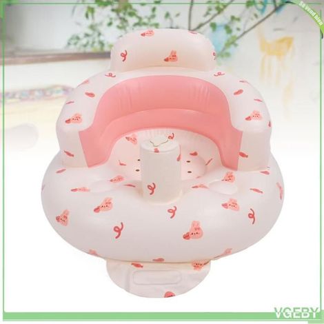 Fafeicy chaise gonflable pour bébé Chaise assise gonflable pour bébé, impression de lapin d'amour de dessin puericulture aire (1/5)