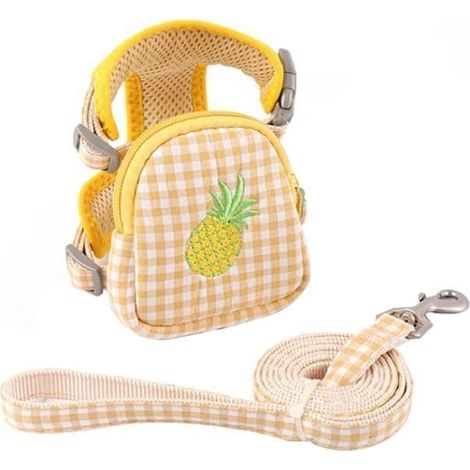 Harnais pour Animaux - Non spécifié - Petit Chat - Jaune - Polyester - Confortable et Réglable jaune jaune HARNAIS ANIMAL (1/5)