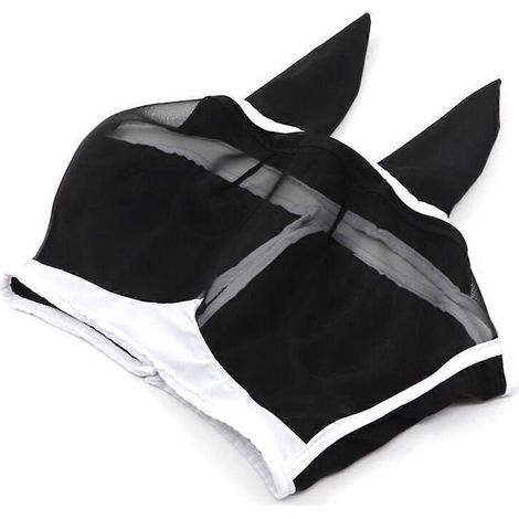 Masque Anti-Mouches - Protection Oculaire Et Faciale Pour Cheval - Maille Respirante - Taille M (1/5)