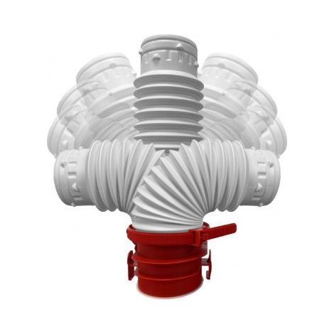 Unelvent – Raccord VMC piquage flexible sanitaire diamètre 80 mm – Compatible OCTEO DHU HYGRO SERENITE – Installation rapide et étanche