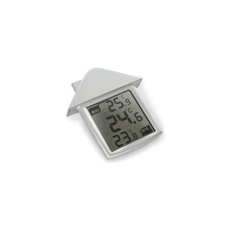 Thermomètre de fenêtre numérique – Plage de mesure -20°C à +50°C – Grand écran facile à lire – Alimentation par pile CR2032 (1/3)