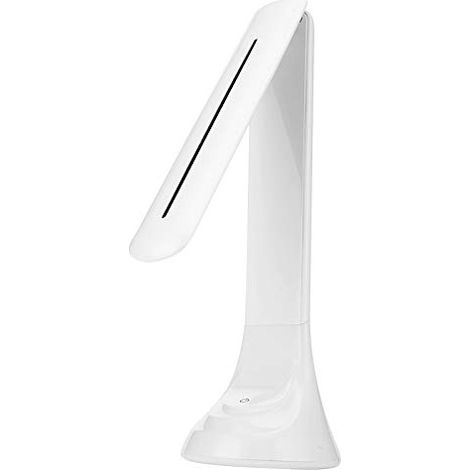 Lampe de bureau rechargeable USB LED à intensité variable, parfaite pour la maison/le bureau, 3 modes d'éclairage, pliable pour un rangement compact, 4 W – Blanc (1/5)