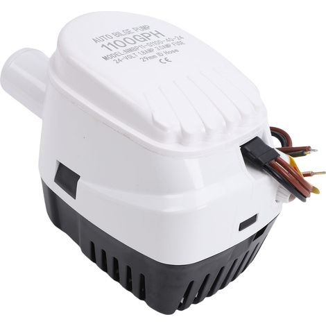 Pompe de cale automatique pour bateau, 24V, 1100GPH, sortie 1-1/8 pouces, interrupteur à flotteur intégré pour Yacht marin (1/5)
