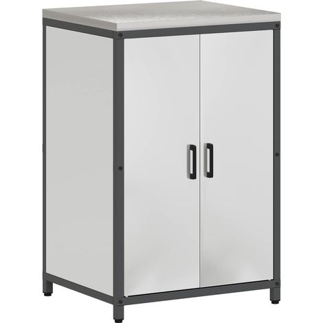 Maison Exclusive - Stoccaggio in cucina HATTEM Argento 60 x 50 x 92 cm Acciaio