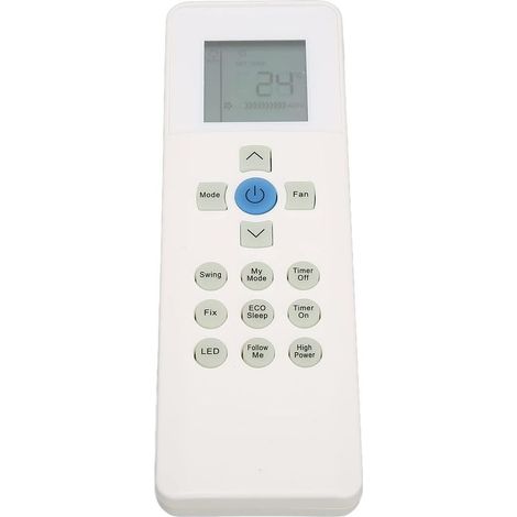 telecomando per condizionatore Carrier RG67N BGEF RG67V, ABS, pulsanti sensibili al tocco, batterie AAA non incluse (1/5)
