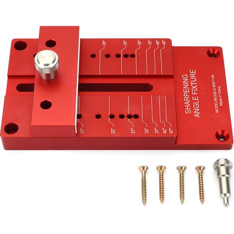 Kit accessoires affuteuse Fixation Guide d'affutage Alliage d'aluminium pour ciseaux à bois, lame de rabot, burin plat Fantablau (1/5)