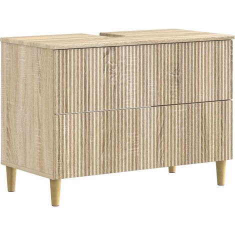 Bathroom Sink Cabinet ARNHEM Sonoma Oak 82 x 41x 59 cm vidaXL (1/5)