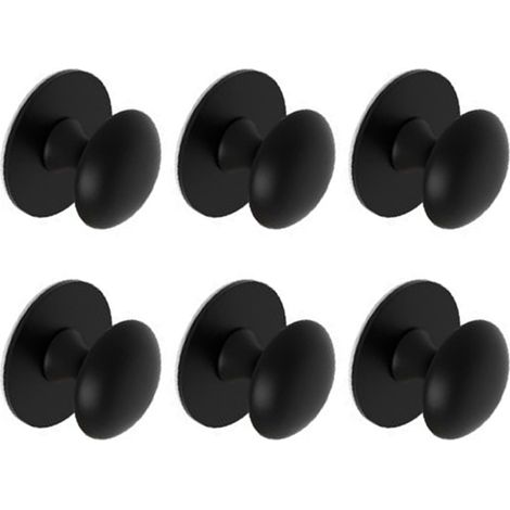 Lot de 6 poignées meuble en acier inoxydable, sans perçage, à (1/5)