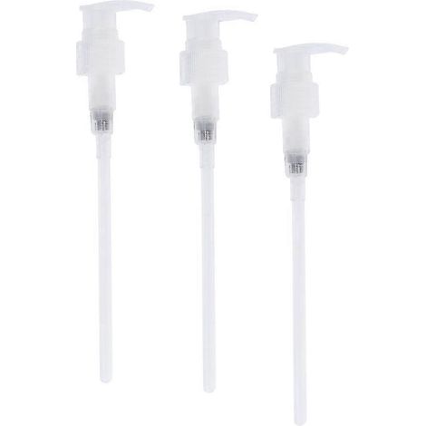Lot de 3 pompes distributrices universelles pour flacons de shampoing/après-shampoing/gel douche - A (1/5)