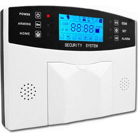 Alarme antivol GSM sans fil pour la maison, détecteur d'entrée infrarouge avec 2 télécommandes et capteur GSM. (1/5)