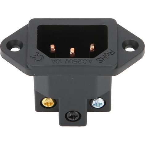 Douille IEC Femelle IB70(C) en Cuivre Pur pour Montage sur Panneau, Connecteur d'Alimentation 100‑250V (1/5)