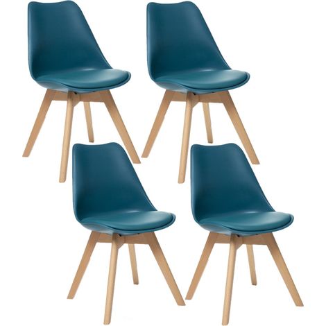 Lot de 4 Chaises design scandinave Baya (1/3)