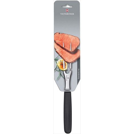 Victorinox Swiss Classic, forchettone da griglia da 15 cm in acciaio inox, lavabile in lavastoviglie, nero (1/5)
