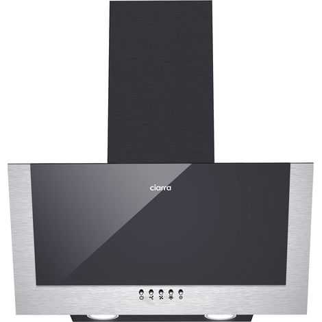 CIARRA 736CBK60 350 m3/h Dunstabzugshaube 60cm Kopffreie Kopffreihaube mit 2 Kohlefilter LED 3 Stufen Abluft Umluft Schwarz (1/10)