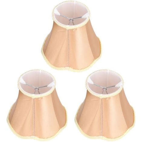 3 paralumi in tessuto moderno E14 lampada da parete a clip candeliere paralume per lampada da tavolo (1/4)