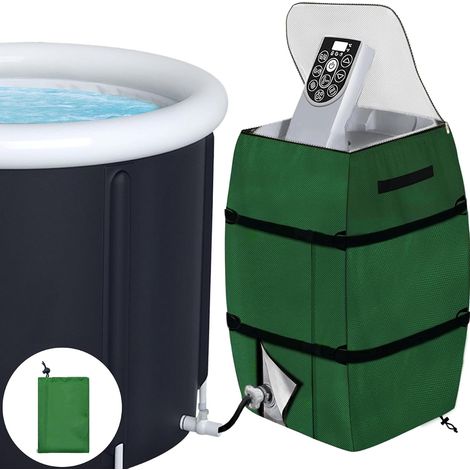 Adjustable Waterproof Spa Heater Cover - Foldable Pump Cover with Cord and Buckle (1/5)