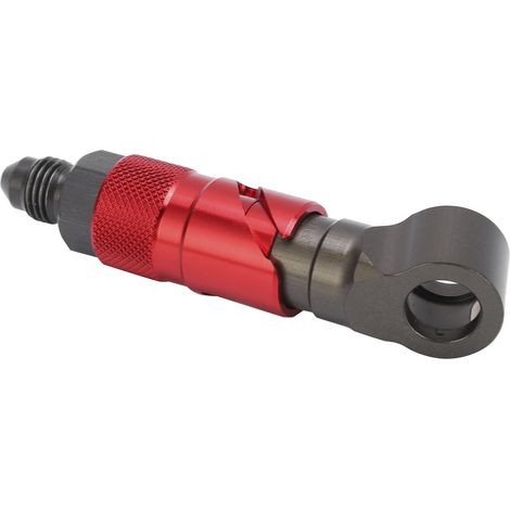 Raccord rapide courbé universel pour durite de frein, huile et carburant, adaptateur de connexion rapide, rouge (1/5)