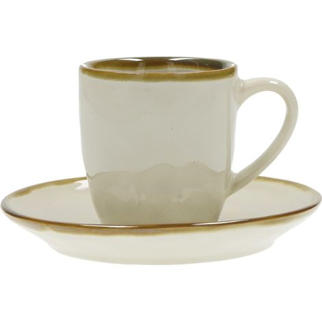 TAZZA CAFFE 90CC CON PIATTINO LINEA AVORIO CONCERTO