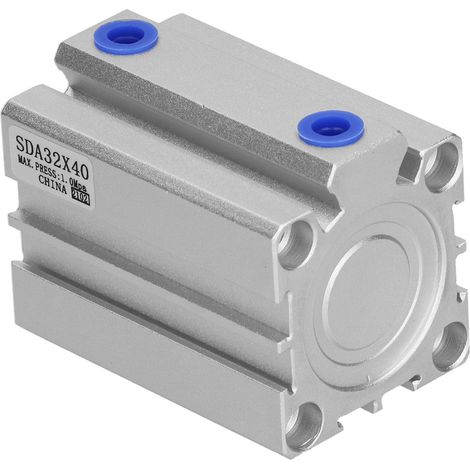 Vérin pneumatique double effet fin en aluminium, étanche, accessoire composant pneumatique, alésage 32mm SDA32x40 (1/5)