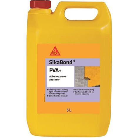 Everbuild Sika Sikabond PVA+ 5 litre