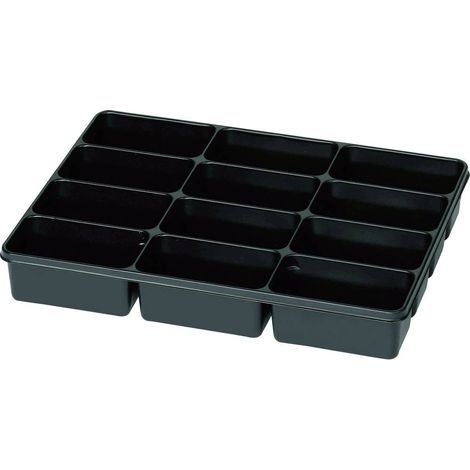 Cassetta attrezzi no-name 12 scomparti plastica 335x235x50 mm (1/2)