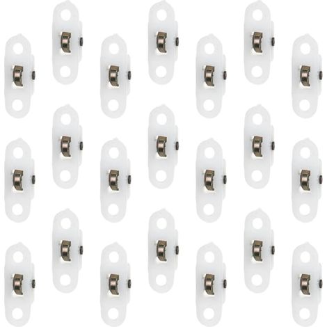 Schiebetürrolle 22 mm festes Rad Doppellager 828 Ersatz für