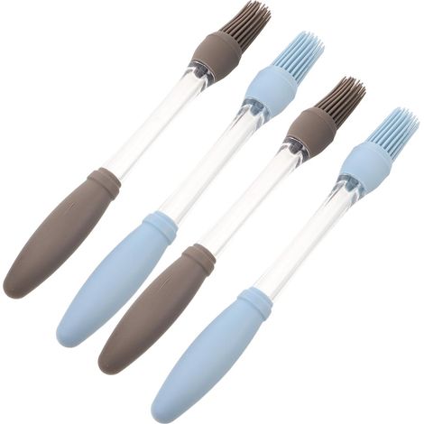 Lot De 4 Pinceaux À Pâtisserie Pinceau À Beurre Accessoires De Barbecue Pinceau À Huile en Silicone Ustensile De Cuisine Outils De Barbecue (1/5)