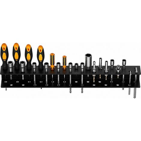 Organisateur d'outils mural, acier au carbone, porte-marteau, support de rangement pour tournevis et pinces, G-6 (1/5)