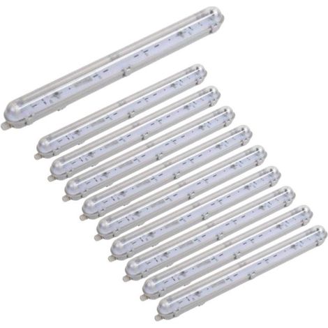 Réglette étanche pour Tube LED T8 60cm IP65 (Boitier vide) (Pack de 10) - SILUMEN (1/5)