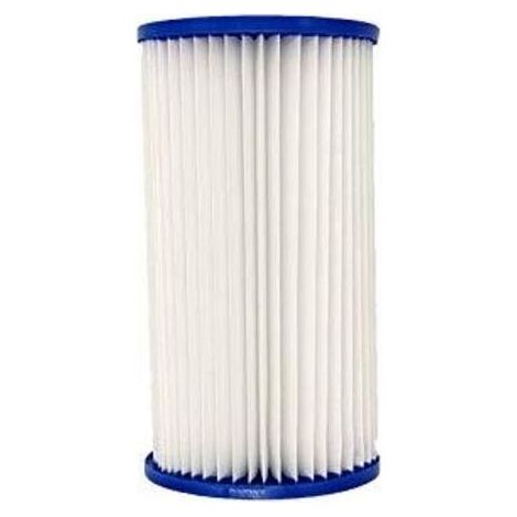 Cartouche de filtre pour piscine – élément filtrant compatible avec systèmes de filtration Intex type A, accessoire pour pompe de circulation d’eau, dimensions : 10,7 × 10,7 × 20,5 cm (1/2)