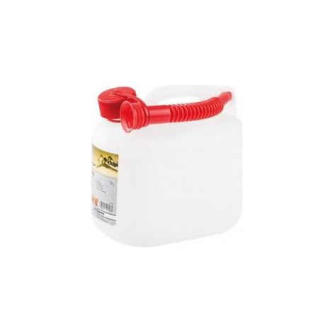 Tanica da trasporto carburante capacita 5 lt plastica colore trasparente