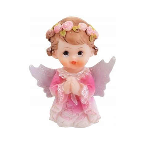 FIGURINE D'ANGE rose, 1 pièce. (1/2)
