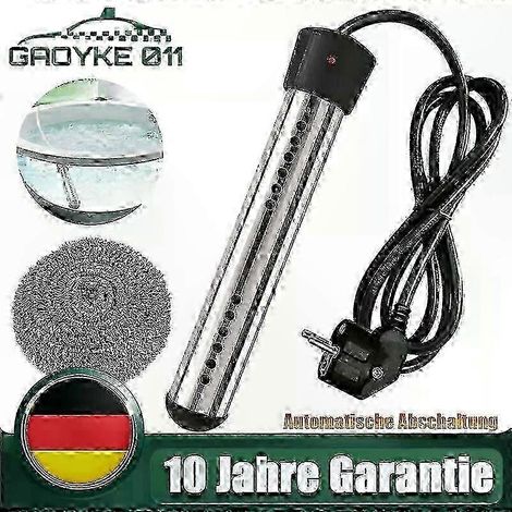 Chauffage électrique immergé 3000W pour piscine, spa et baignoire, élément thermique sous-marin, appareil de réchauffage d'eau chaude portable (1/5)