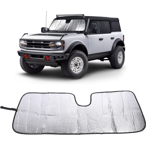 Parasol plegable para parabrisas de vehículos de 2/4 puertas (modelos 2021-2024), con aislamiento térmico y protección UV (excepto la versión Sport). (1/5)