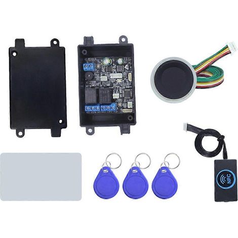 Contrôleur d'accès par empreinte digitale, module de relais de commande de serrure électrique NFC, interrupteur à induction pour carte à puce, déverrouillage de vélo à faire soi-même S1 (1/5)