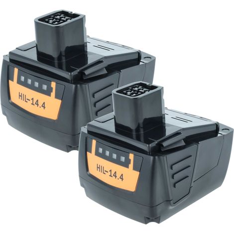 vhbw 2x Akku Ersatz für Hilti 273114, YTB327, B144, B 144/2.6 für Werkzeug (4000 mAh, Li-Ion, 14,4 V)