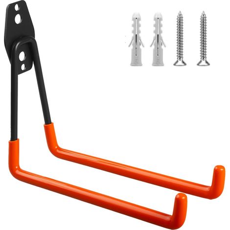 Support mural de garage pour pneus outils échelle vélo max 25kg (1/5)