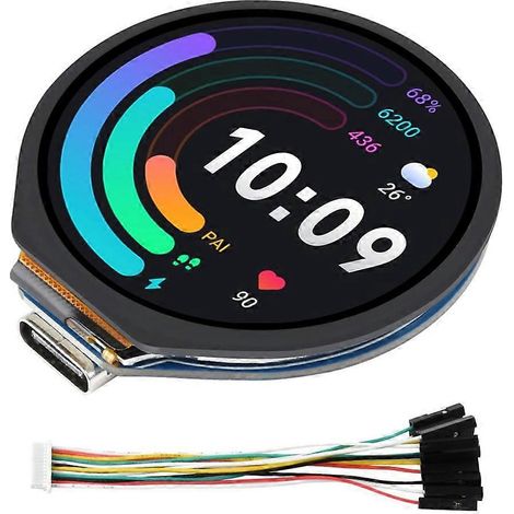 RP2040-Board mit Dual-Core Arm Cortex M0+ Prozessor und 1,28"-Touch-LCD