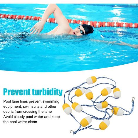 Ligne de Partage pour Piscine Flottante PVC 5M Diamètre 7cm - Kit Sécurité et Division (1/5)