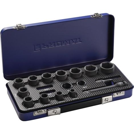 Jeu de douilles Kraft 34 pièces 1/2 po. 6 pans PROMAT (1/3)
