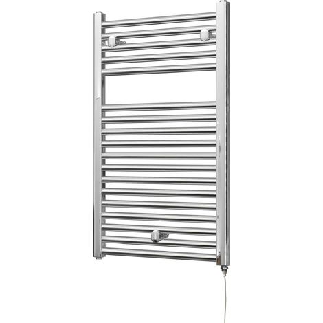 Roma - Chrome Electric Towel Rail H842mm x W500mm Straight 200w Standard (1/3)