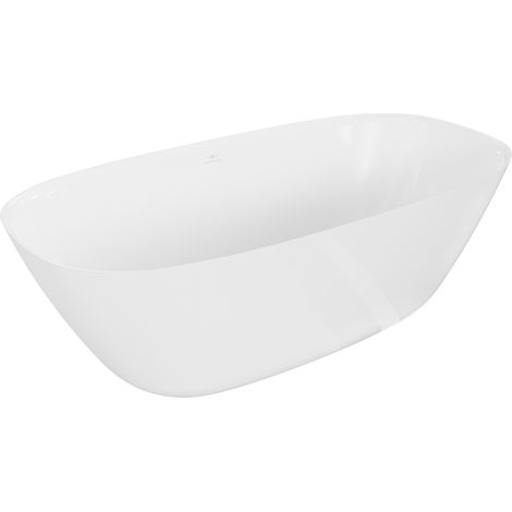 Mexen Como freistehende Wanne aus Konglomerat 170 x 82 cm, glänzend weiß - 57311708210 (1/5)