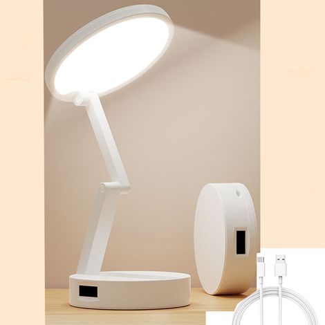 Lampe LED, lampe rechargeable, lampe de table sans fil, lampe LED rechargeable et pliable, lampe de nuit sans fil, lampe de bureau (1/5)