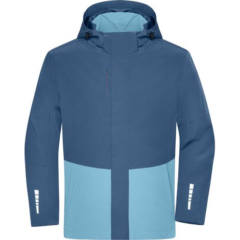 James & Nicholson Hardshell-Regenjacke JN1878 Gr. XS deep-blue/steel-blue