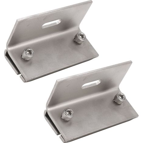 Stück Klemmen aus Aluminiumlegierung für Solarmodule, Photovoltaik-Befestigungselemente für Montagesysteme (1/5)