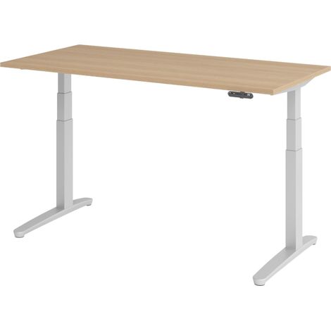 bümö Schreibtisch elektrisch XBHM Rechteck: 160 x 80 cm Eiche (1/5)