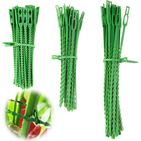 Lot de 160 attaches de câble vertes en forme d'arête de poisson, 3 tailles : 100 de 13 cm / 30 de 17 cm / 30 de 23 cm (1/5)