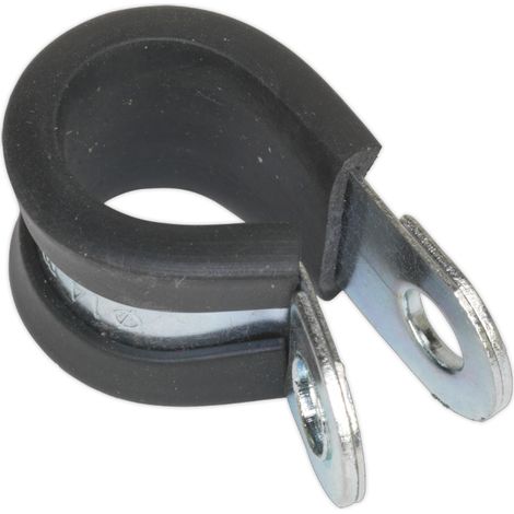 Sealey P-Clip Rubber Lined �12/13mm Pack of 25 PCJ13 (1/2)